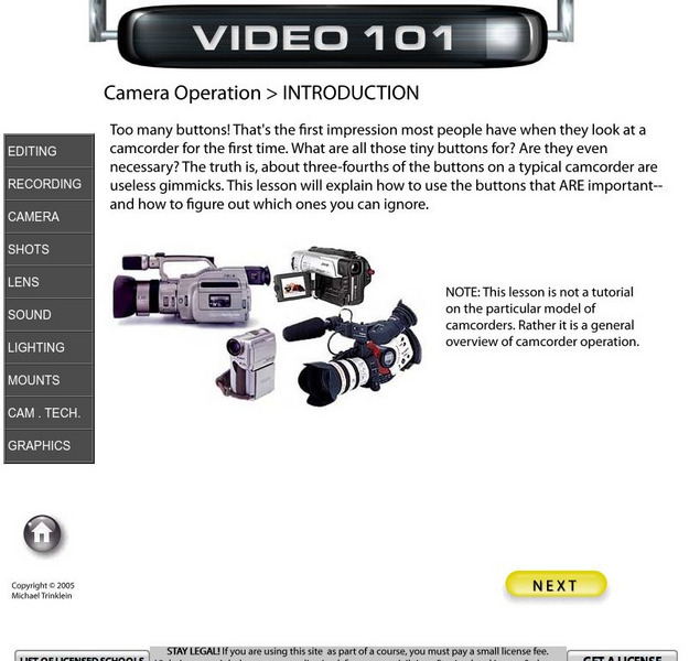 Video 101: Camera Operation Online Course