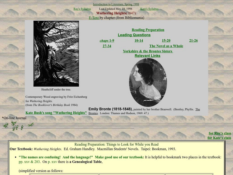 Reading Preparation and Leading Questions Unit Plan