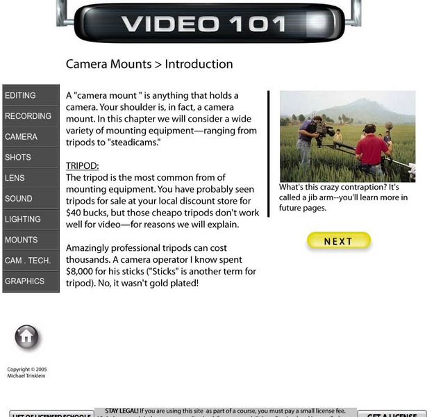 Video 101: Camera Mounts Online Course Video 101: Camera Mounts Online Course