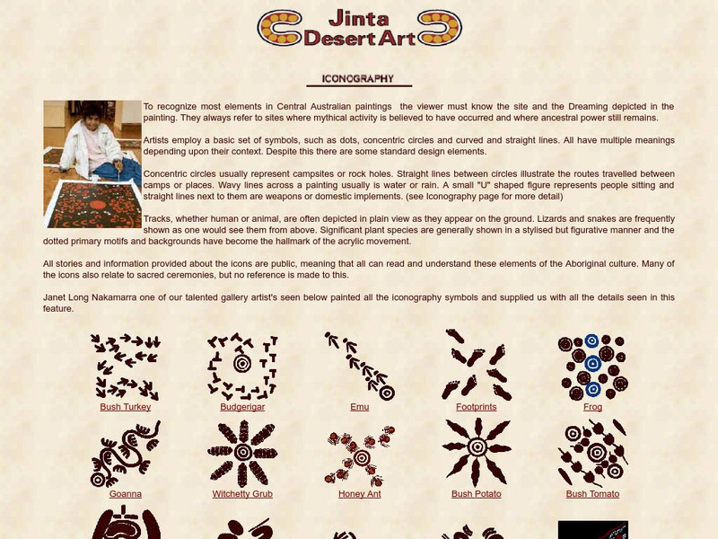 Jinta Desert Art: Aboriginal Iconography Graphic Jinta Desert Art: Aboriginal Iconography Graphic