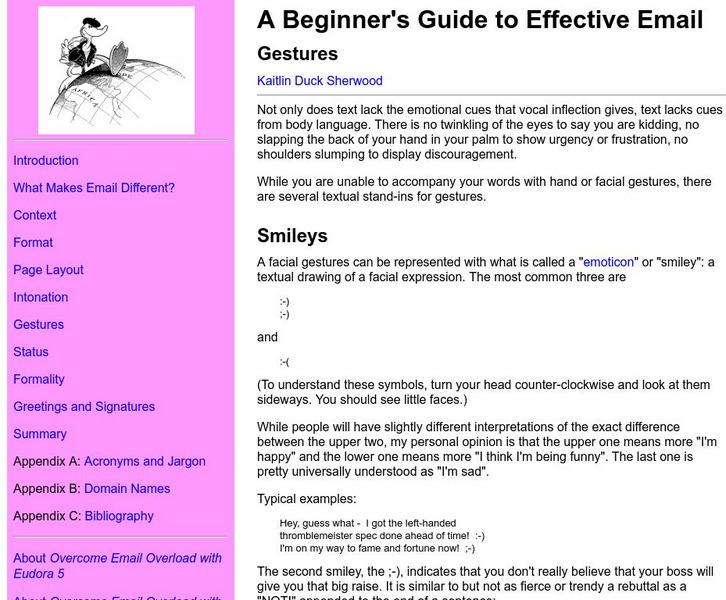 A Beginner's Guide to Effective Email: Gestures Activity A Beginner's Guide to Effective Email: Gestures Activity