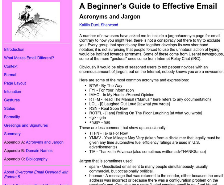 A Beginner's Guide to Effective Email: Acronyms & Jargon Activity A Beginner's Guide to Effective Email: Acronyms & Jargon Activity