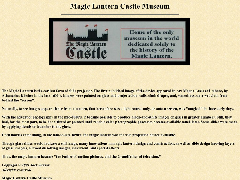 Magic Lantern Castle Museum Website Magic Lantern Castle Museum Website