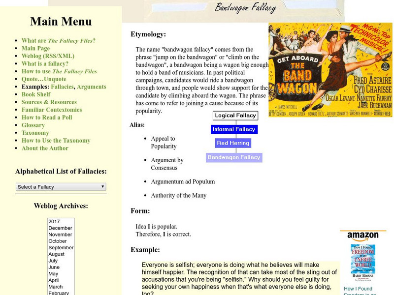 Fallacy Files: Bandwagon Fallacy Activity Fallacy Files: Bandwagon Fallacy Activity