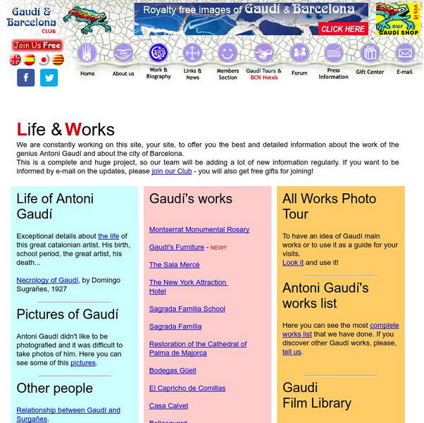 Gaudi and Barcelona: Life and Works Activity