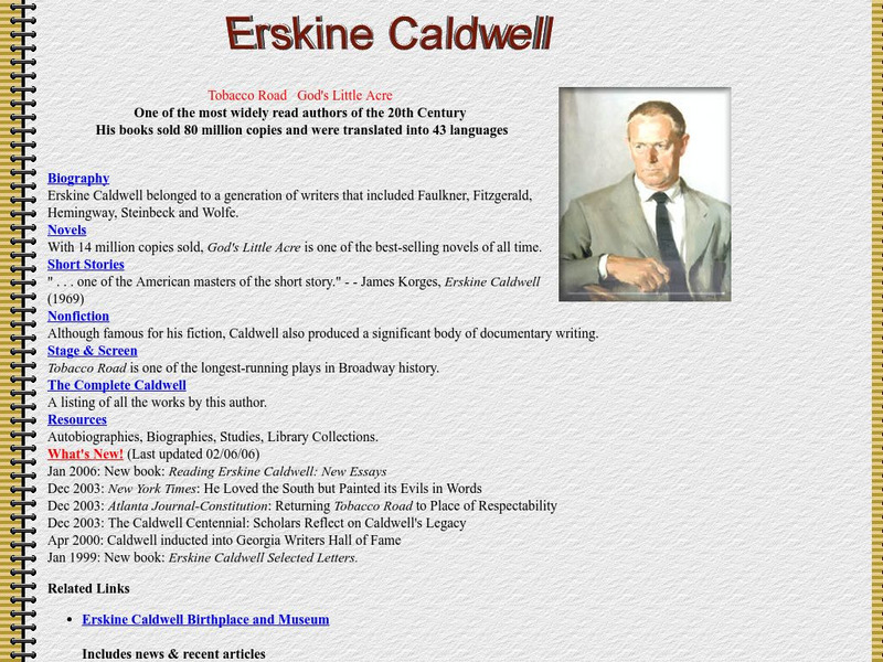 Erskine Caldwell Activity