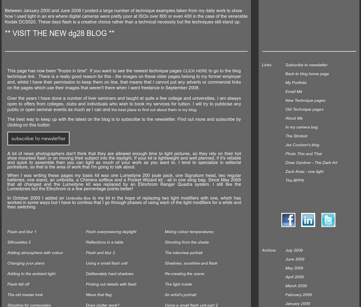 Photography Tips and Techniques Website