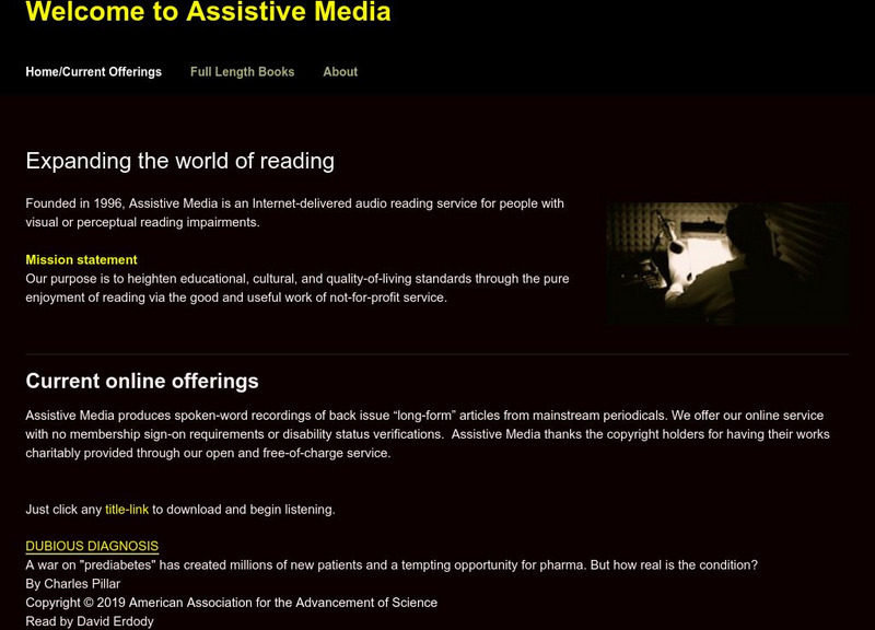 Assistive Media Website Assistive Media Website