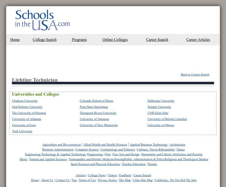 Lighting Technician Handout