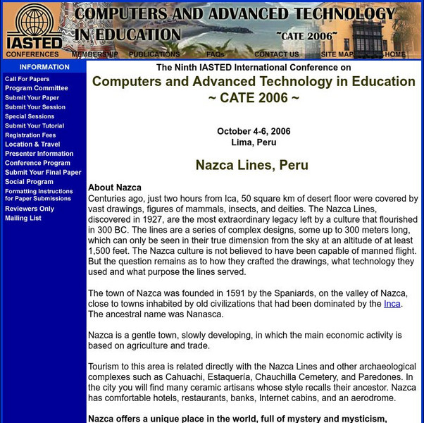 Nazca Lines, Peru (2006) Handout