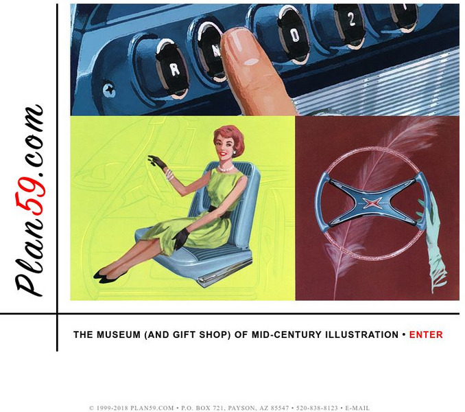 Plan 59: The Museum of Mid Century Illustration Website