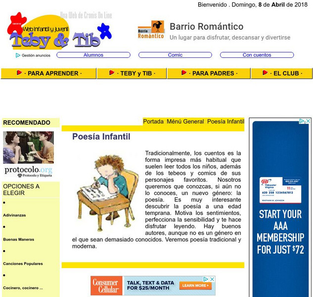 Teby Y Tib: Poesia Infantil Primary Teby Y Tib: Poesia Infantil Primary