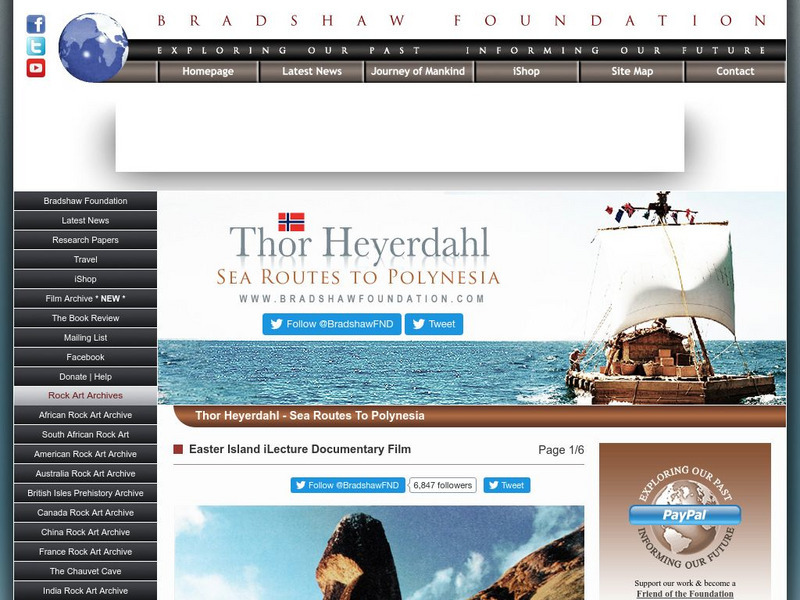 Thor Heyerdahl: Sea Routes to Polynesia Handout Thor Heyerdahl: Sea Routes to Polynesia Handout