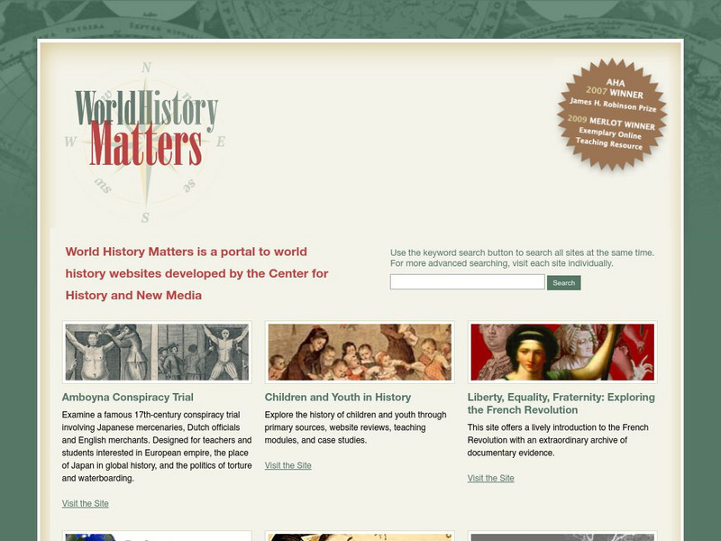 World History Matters Website World History Matters Website