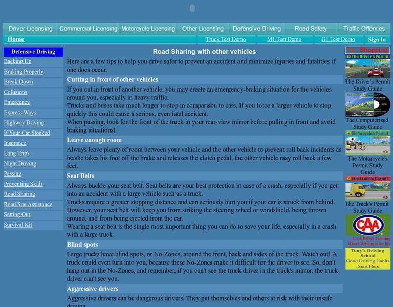 Highway Driving: Road Sharing With Other Vehicles Website Highway Driving: Road Sharing With Other Vehicles Website