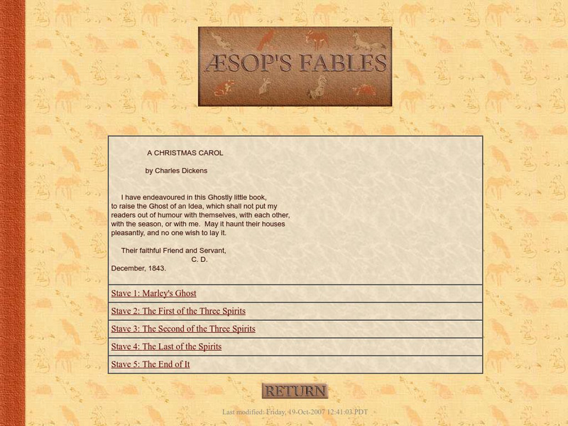 Aesop's Fables: A Christmas Carol by Charles Dickens eBook Aesop's Fables: A Christmas Carol by Charles Dickens eBook