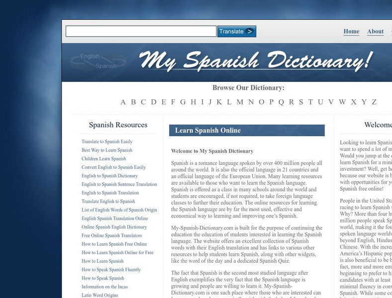 My Spanish English Picture Dictionary Handout My Spanish English Picture Dictionary Handout