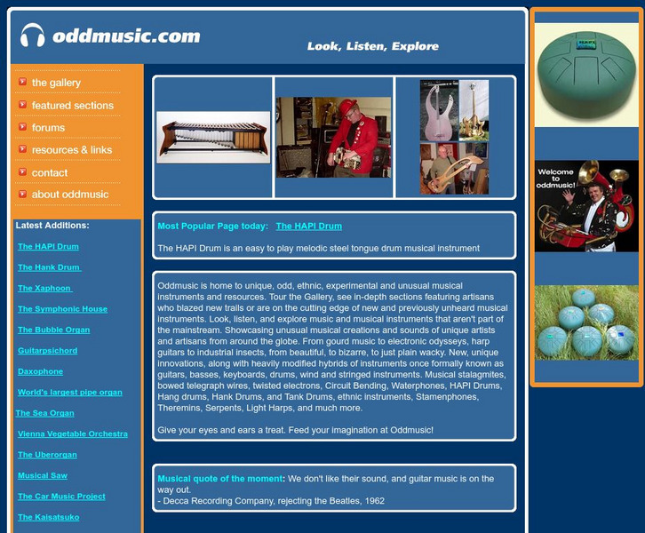 Oddmusic Website Oddmusic Website