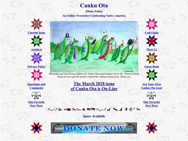 Canku Ota: Newsletter Celebrating Native America Website Canku Ota: Newsletter Celebrating Native America Website
