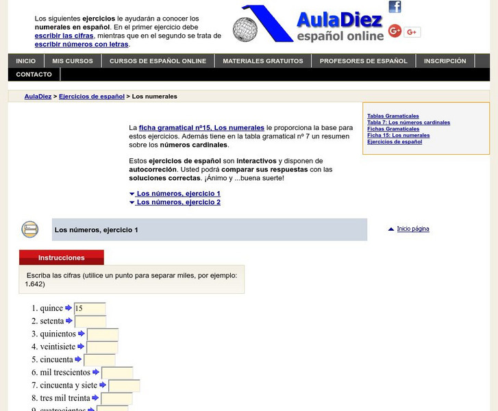 Practice With Numbers in Spanish Unit Plan Practice With Numbers in Spanish Unit Plan
