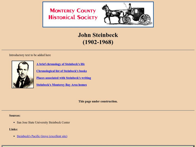 John Steinbeck (1902 1968) Activity John Steinbeck (1902 1968) Activity