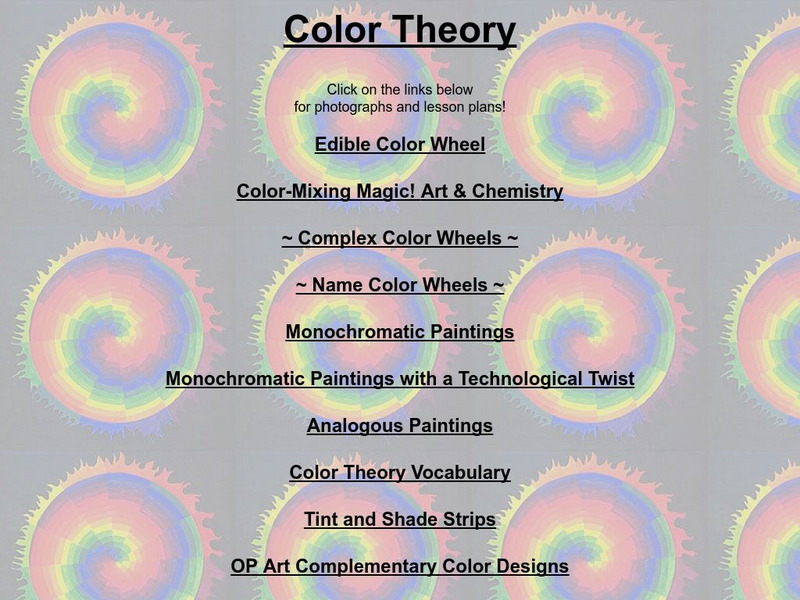 Color Theory: Lesson Plans Lesson Plan Color Theory: Lesson Plans Lesson Plan