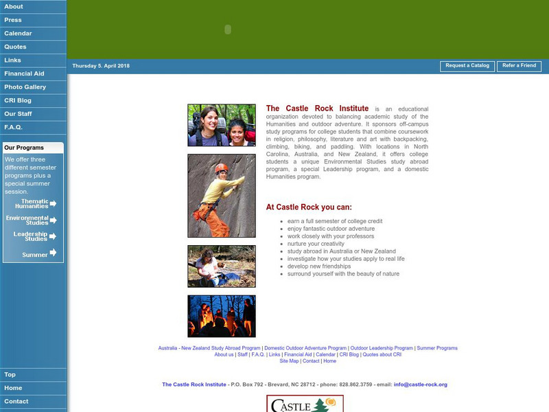 Castle Rock Institute Website Castle Rock Institute Website