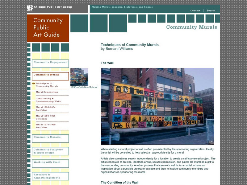 Chicago Public Art Group: Techniques of Community Murals Article Chicago Public Art Group: Techniques of Community Murals Article