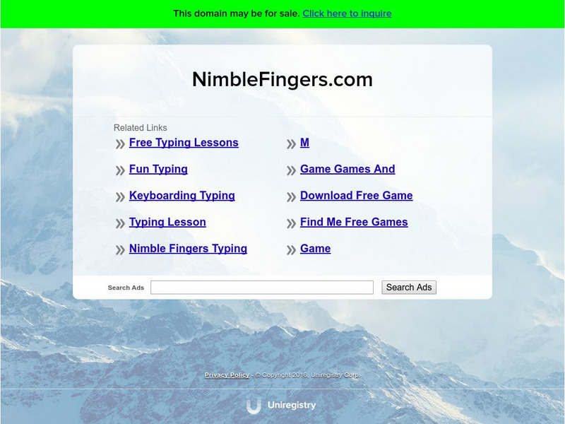 Nimble Fingers: Finger Stretching Website