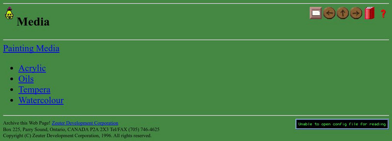 Alien Travel Guide: Media Used for Painting PPT