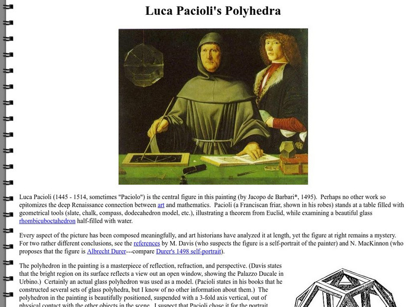 Luca Pacioli's Polyhedra Graphic Luca Pacioli's Polyhedra Graphic