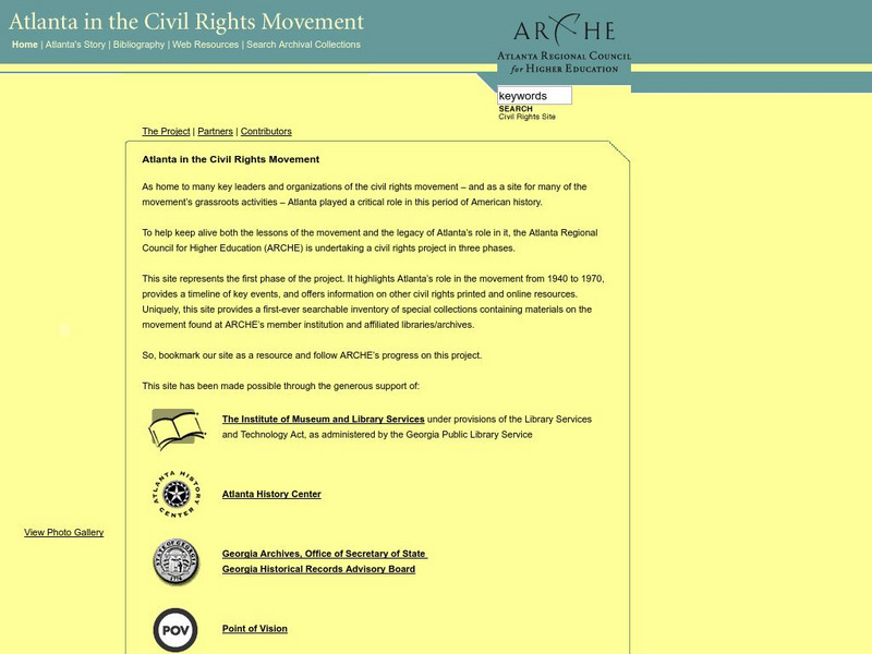 Atlanta in the Civil Rights Movement Website Atlanta in the Civil Rights Movement Website