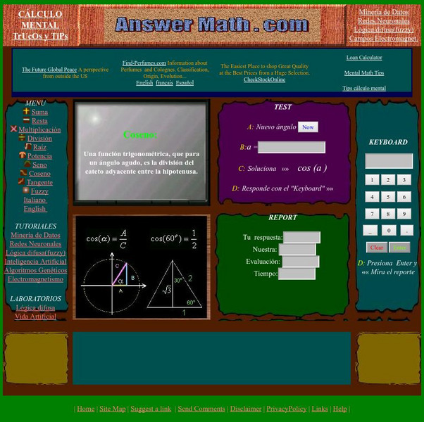 Answermath.com: Coseno Interactive Answermath.com: Coseno Interactive