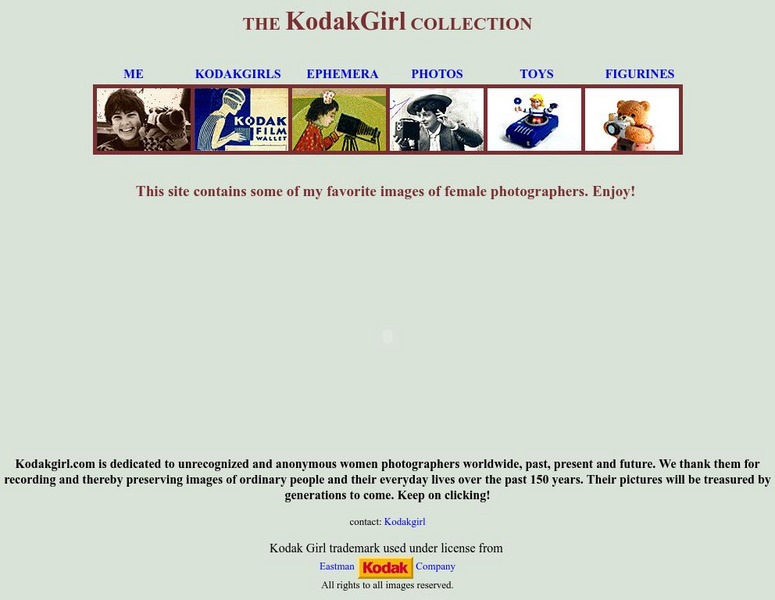 The Kodak Girl Collection Website