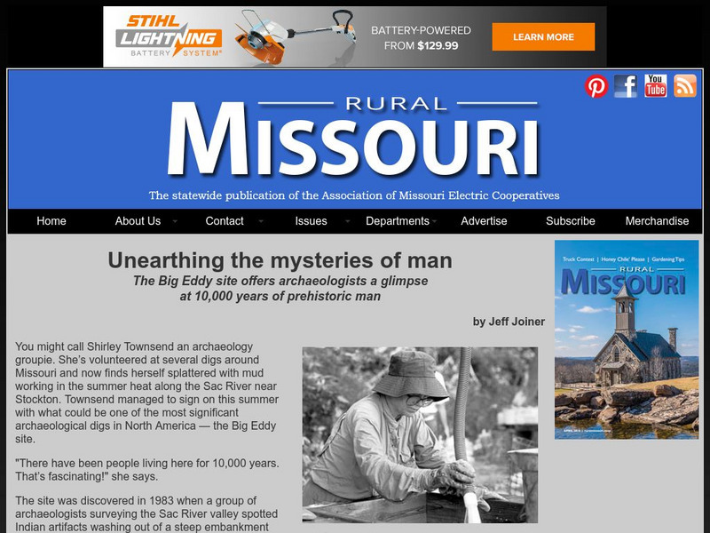 Big Eddy Site, Unearthing the Mysteries of Man Website