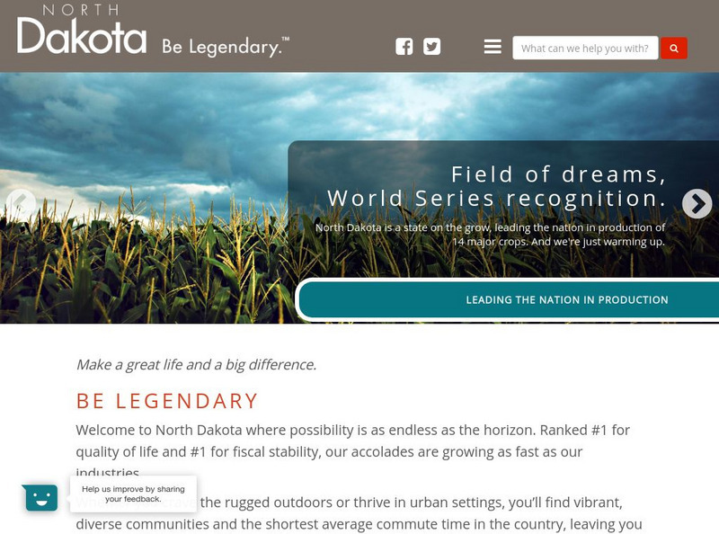 North Dakota Official Site Website North Dakota Official Site Website