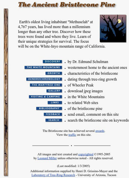 The Ancient Bristlecone Pine Handout The Ancient Bristlecone Pine Handout