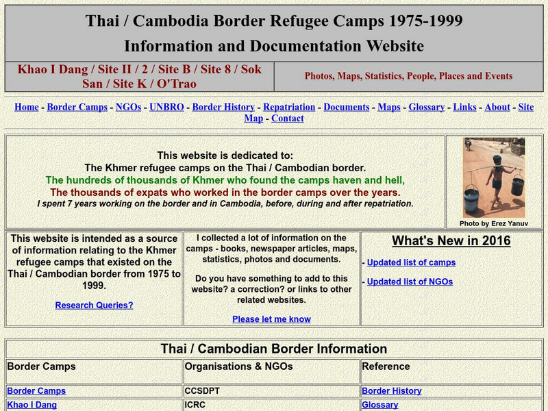 Thai/cambodia Border Refugee Camps 1975 1999 Website Thai/cambodia Border Refugee Camps 1975 1999 Website