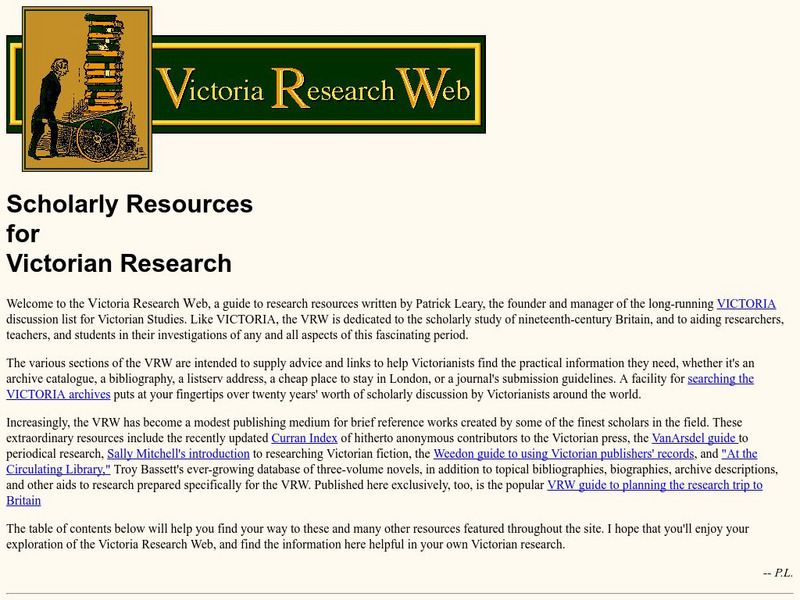 Victoria Research Web Website Victoria Research Web Website