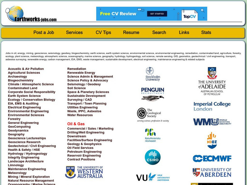 Earthworks: Jobs Website Earthworks: Jobs Website