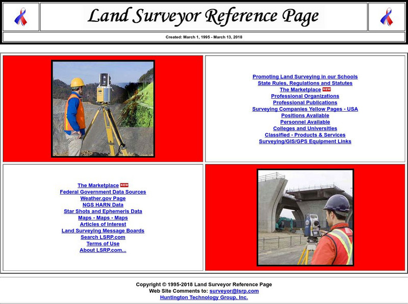 Land Surveyor Reference Page Website Land Surveyor Reference Page Website
