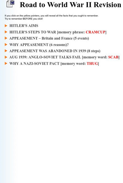 Greenfield History Site: Road to World War Ii Revision Website Greenfield History Site: Road to World War Ii Revision Website