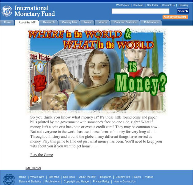 International Monetary Fund: Where & What in the World Is Money? Interactive