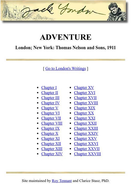 Berkeley Digital Library: Adventure by Jack London eBook