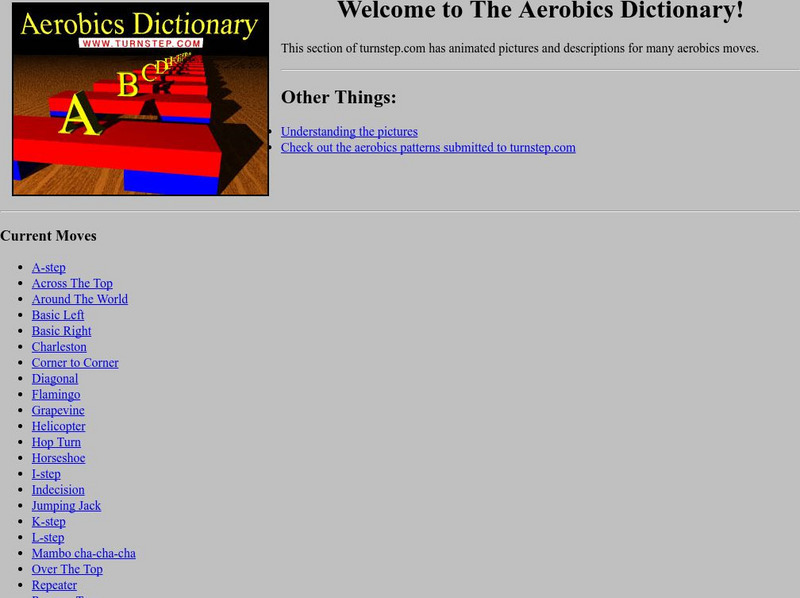 Turnstep: Dictionary of Moves Handout Turnstep: Dictionary of Moves Handout
