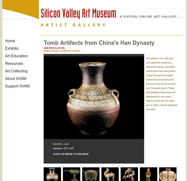 Silicon Valley Art Museum: China's Han Dynasty Artifacts Graphic Silicon Valley Art Museum: China's Han Dynasty Artifacts Graphic