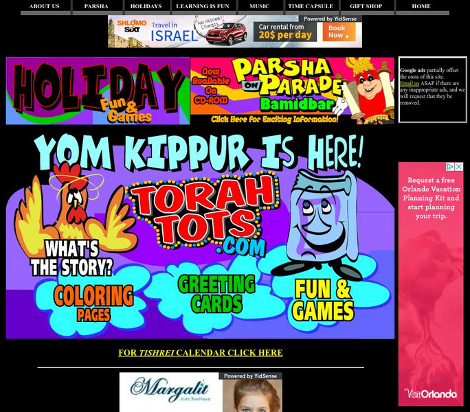 Torah Tots: Yom Kippur Activity