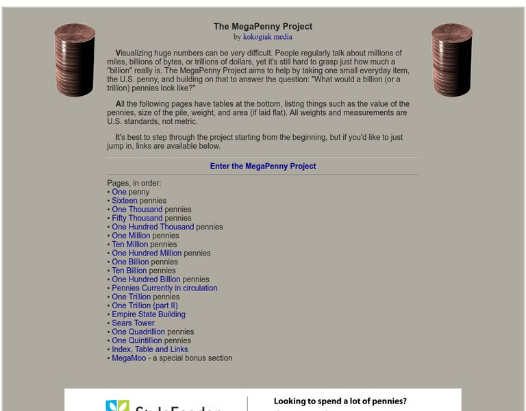 Kokogiak Media: The Mega Penny Project Website Kokogiak Media: The Mega Penny Project Website