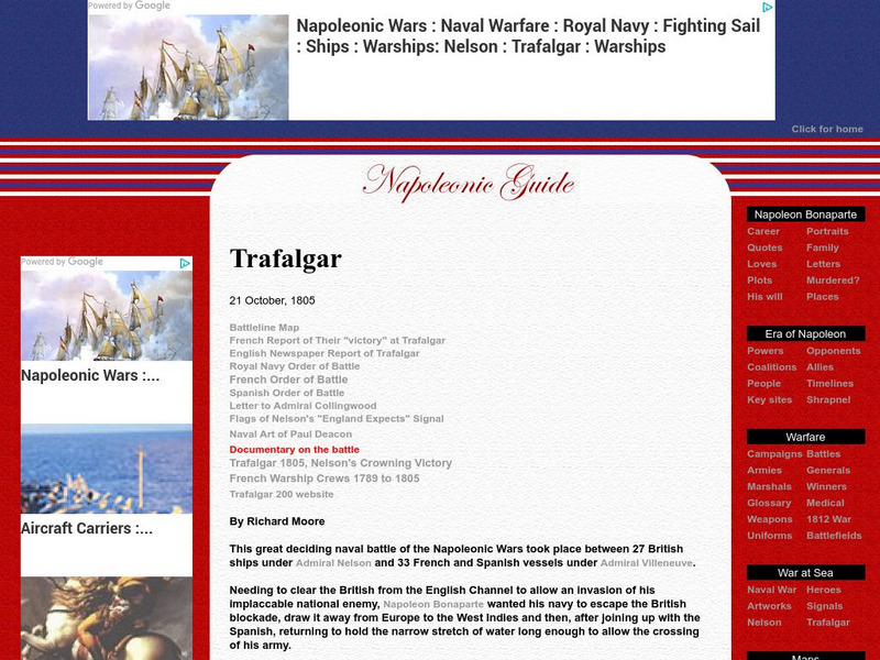 Napoleonic Guide: Trafalgar Website Napoleonic Guide: Trafalgar Website