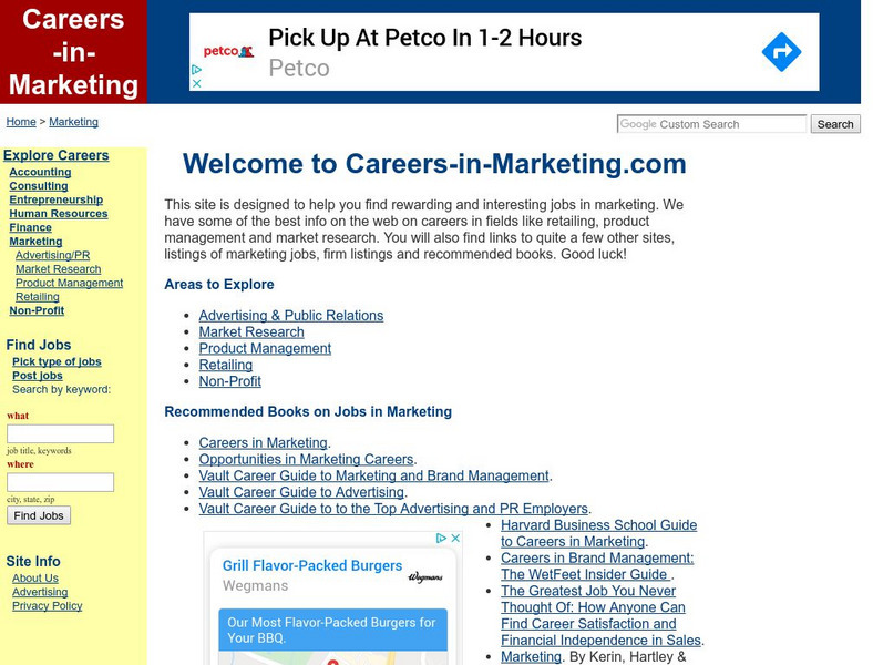 Careers in Marketing: Careers in Marketing Website